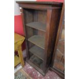 Mahogany shelf unit - H: 156cm W: 69cm D: 47cm