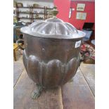 Copper coal scuttle