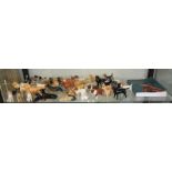 Large collection of Beswick dogs (approx 45) & Beswick book