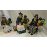 3 Royal Doulton balloon figures - HN1315, HN1954 & HN2818