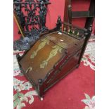 Mahogany brass mounted coal box