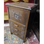 Oak bedside cabinet