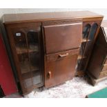 Oak bureau bookcase