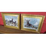 Pair of Stag prints