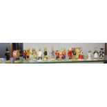 Collection of 17 Royal Doulton Bunnykins figurines & small Royal Doulton cat