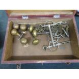 Box containing early door handles etc