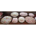 Collection of chintz plates and bowls