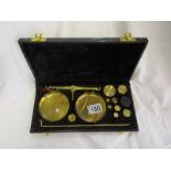 Cased jewellery scales