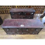 Pair of haberdashery chests