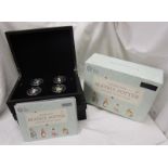 Royal Mint Silver Proof 50 pence coin deluxe set - Beatrix Potter 2018 Four Coins Character Set -