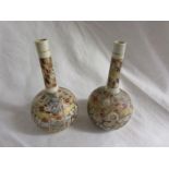 Pair of Oriental bud vases