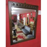 Oak framed mirror