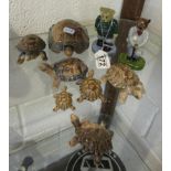 Collection of Wade tortoises & bears