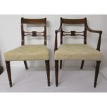 Fine set of 8 Regency dining chairs to include 2 carvers