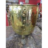 Brass coal scuttle