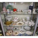 3 shelves of china to include Royal Worcester