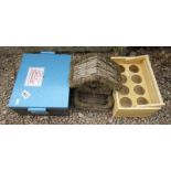 Brooks original home smoker, beer carrier & bird box