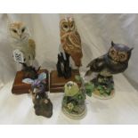 Collection of bird figures