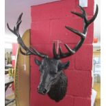 Bronze stags head - Approx: H 78cm W: 64cm