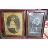 2 early framed photographs