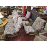 3 piece Ercol suite with foot stool