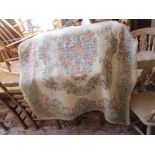 Old Kashriri hand stiched wool chain rug - 167cm x 115cm