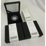 Royal Mint - 3 x Tom Kitten silver proof 50p Black Box edition - L/E presentation of 1000