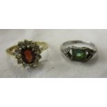 2 stone set rings