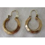 Pair of gold earrings