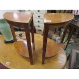 Pair of 2 tier plant stands