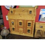 Pine dolls house by Archie Taylor - H: 92cm
