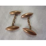 Pair of gold cufflinks