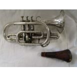 Boosey & Hawkes cornet - Boxed with original music and accessories - Profusely engraved with