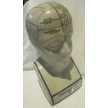 Phrenology head - H: 28cm