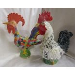 2 chicken figures etc