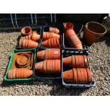 Collection of terracotta pots