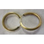 Pair of gold hoop earrings