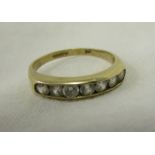 Gold stone set ring