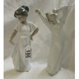 2 Lladro Nao figurines