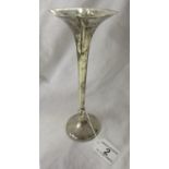 Hallmarked silver bud vase