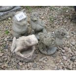 Collection of stone animals