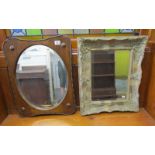 2 bevelled glass mirrors