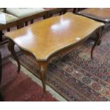 Marquetry top and Ormolu mounted French coffee table