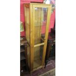 Pine glass display case