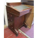 Edwardian walnut Davenport