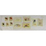 Collection of silk postcards & Kensitas silks