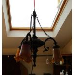 Hanging light fitting