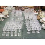 Large collection of glass & crystal