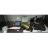 Collectables to include binoculars and trench art