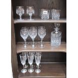 Collection of cut glass etc